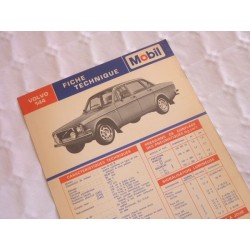 Mobil Fiche technique Volvo 144