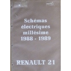 Renault 21, schémas électriques 1988-89