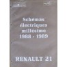 Renault 21, schémas électriques 1988-89