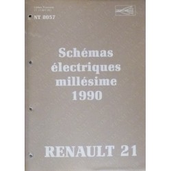 Renault 21, schémas électriques 1990