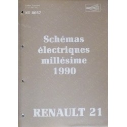 Renault 21, schémas électriques 1990