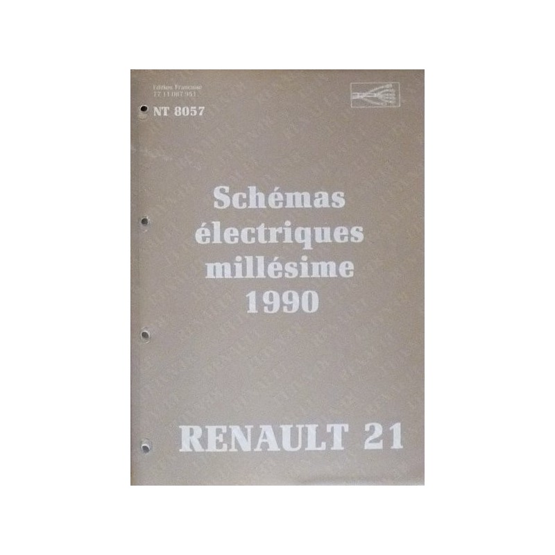 Renault 21, schémas électriques 1990