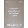 Renault 21, schémas électriques 1990