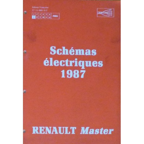 Renault Master, schémas électriques 1987