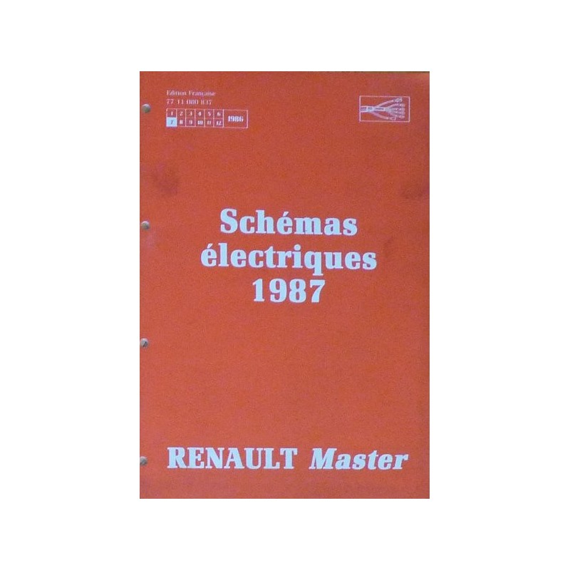 Renault Master, schémas électriques 1987