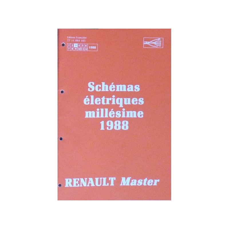 Renault Master, schémas électriques 1988