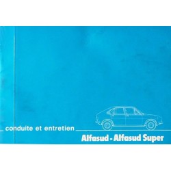 Alfa Romeo Alfasud, Alfasud Super, notice d'entretien