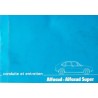 Alfa Romeo Alfasud, Alfasud Super, notice d'entretien