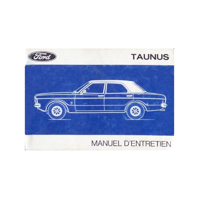 Ford Taunus TC, notice d'entretien