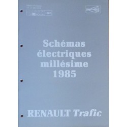 Renault Trafic, schémas électriques 1985