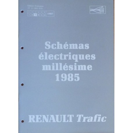 Renault Trafic, schémas électriques 1985