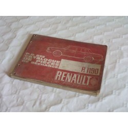 Renault 10 R1190, catalogue de pièces original