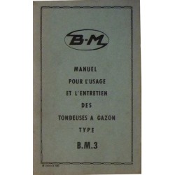 Bernard-Moteurs tondeuses BM3 moteur 127, notice d'entretien