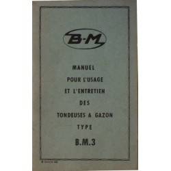 Bernard-Moteurs tondeuses BM3 moteur 127, notice d'entretien