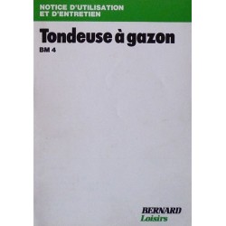 Bernard-Moteurs tondeuses BM4 moteur 427, notice d'entretien