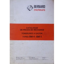 Bernard-Moteurs BM4 et BM5, catalogue de pièces