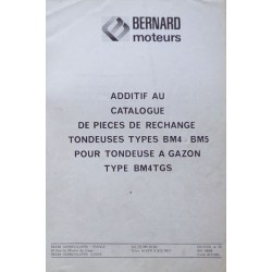 Bernard-Moteurs BM4TGS, catalogue de pièces