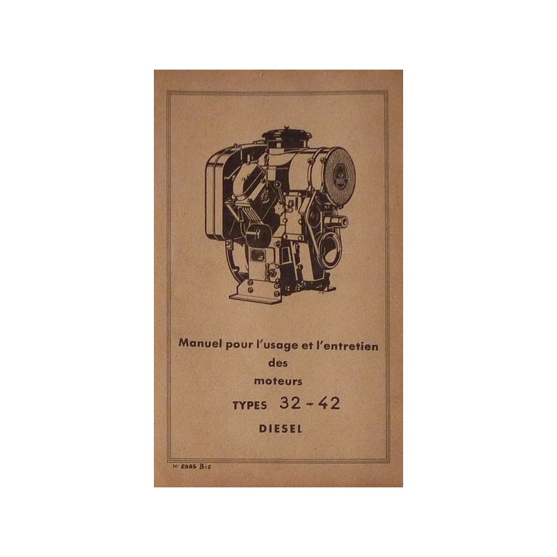 Bernard-Moteurs moteur diesel 32 et 42, notice d'entretien