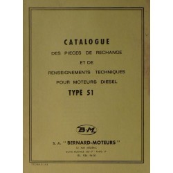 Bernard-Moteurs moteur diesel 51, catalogue de pièces et réglages