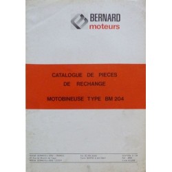 Bernard-Moteurs motobineuse BM204, catalogue de pièces
