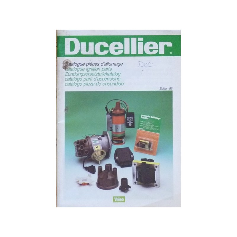Ducellier, catalogue allumage 1985 Ducellier, catalogue allumage 1985