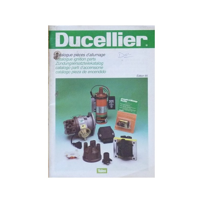 Ducellier, catalogue allumage 1985