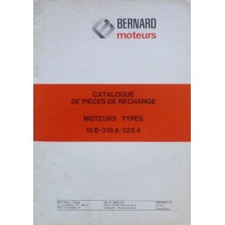 Bernard-Moteurs 18B, 318A, 328A, catalogue de pièces