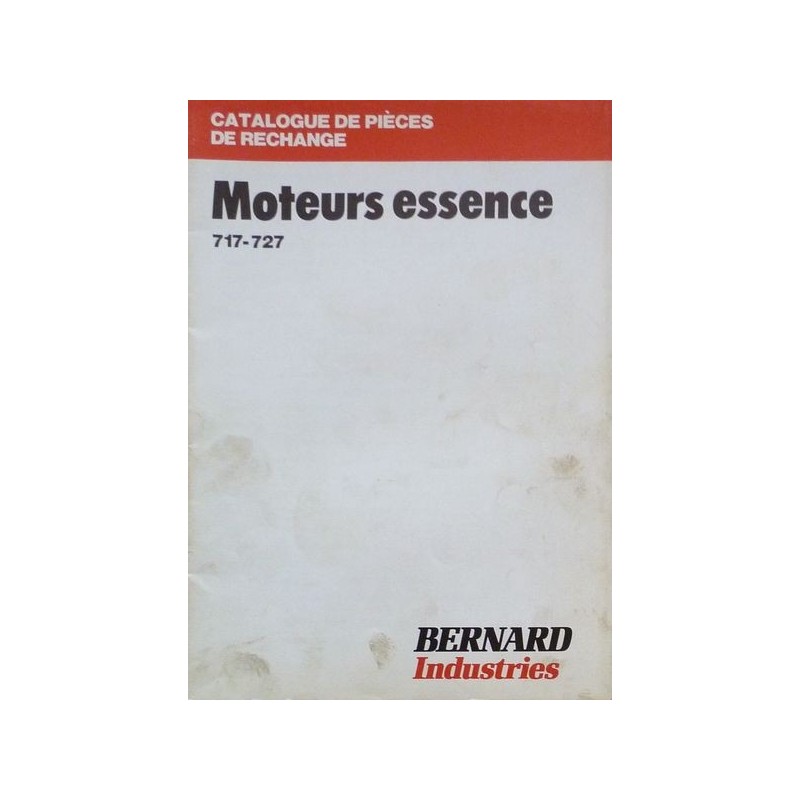 Bernard-Moteurs 717 et 727, catalogue de pièces