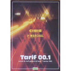 Cibié Marchal, extrait du catalogue général 1982