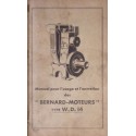 Bernard-Moteurs WD14, notice d\'entretien et catalogue de pièces (eBook)