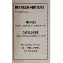 Bernard-Moteurs 110, 110Bis, 110Ter, 610, 610A, 810, notice et catalogue de pièces (eBook)