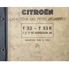 Citroën T23, U23, catalogue de pièces