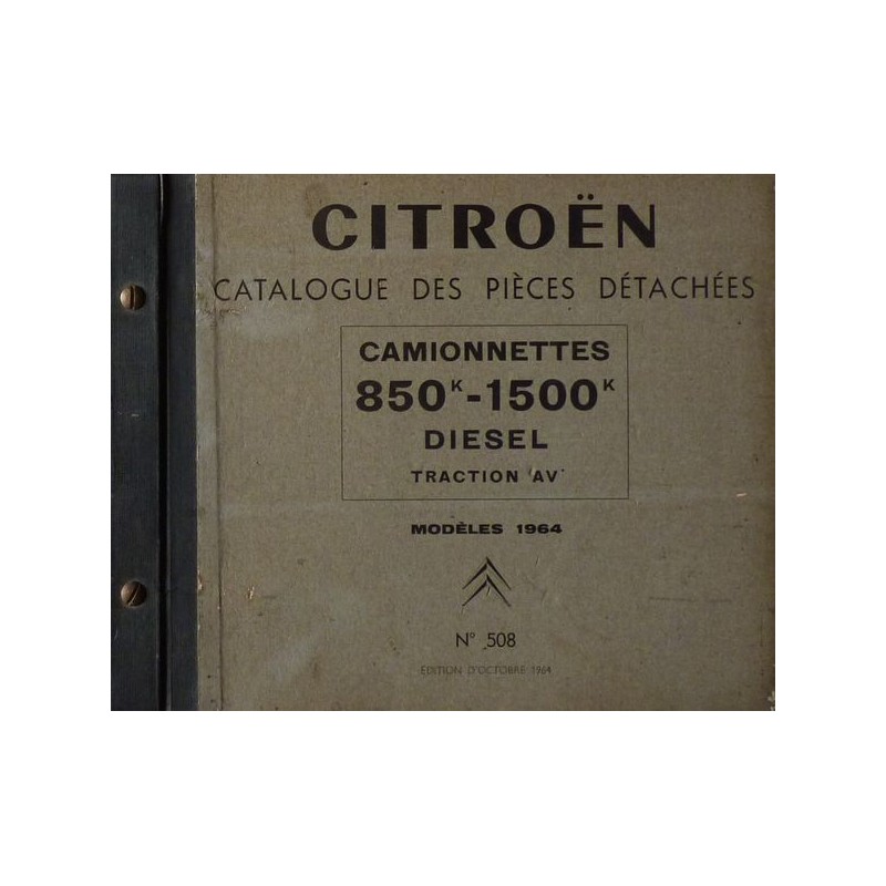 Citroën H 850 et 1500k Diesel, catalogue de pièces