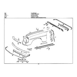 Mercedes 200, 200D, 220, 220D, w115, catalogue de pièces