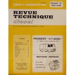 RTD Peugeot J7 Diesel et moteur Indénor XD, XDP