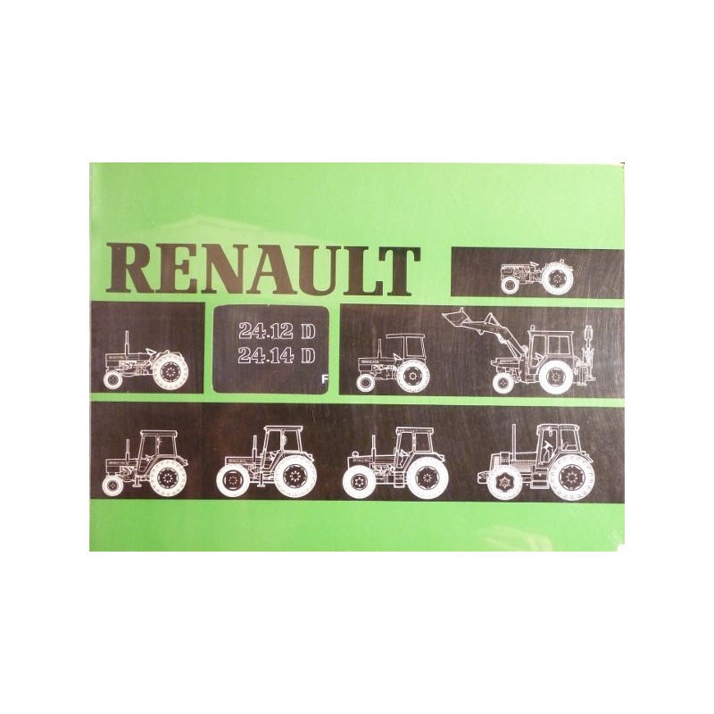 Renault 24.12D et 24.14D, notice d'utilisation