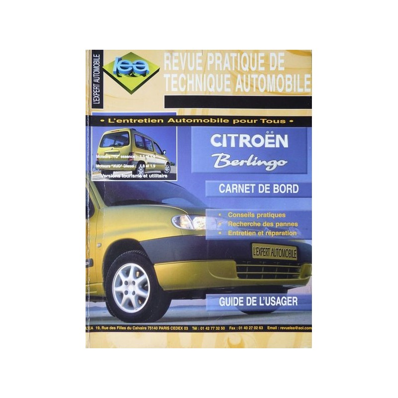 L'EA Citroën Berlingo, Peugeot Partner essence et Diesel L'EA Citroën Berlingo, Peugeot Partner essence et Diesel