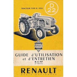 Renault D22 (R7052), notice d'entretien