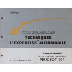 Auto Expertise Peugeot 204 coupé et cabriolet