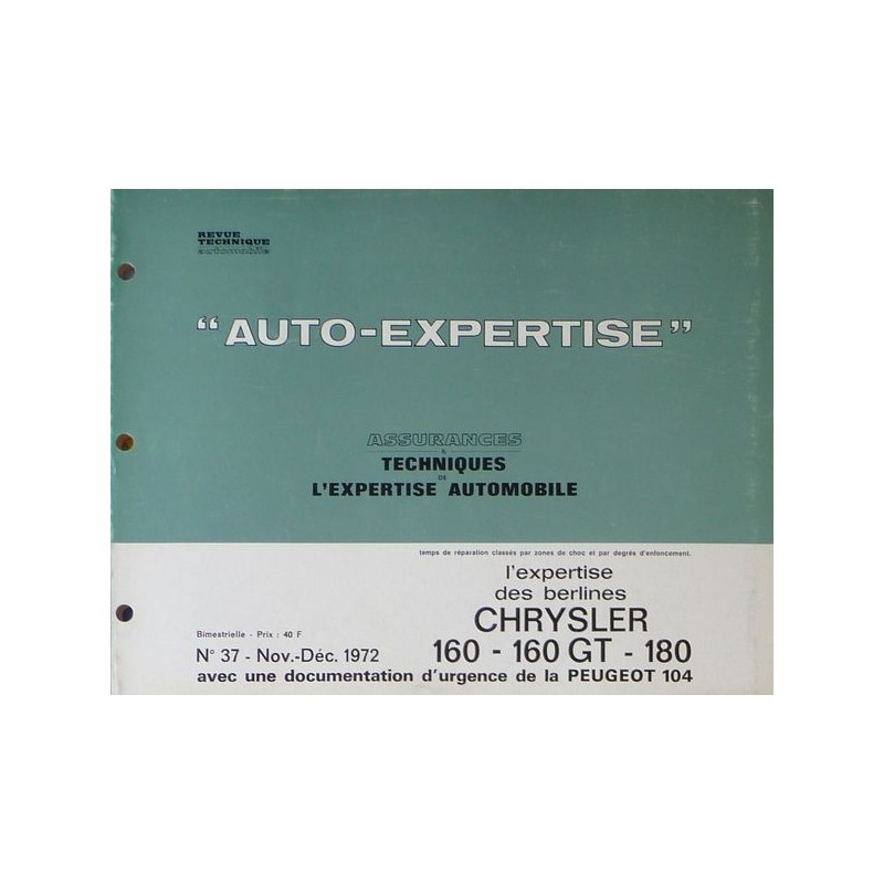 Auto Expertise Chrysler 160, 160GT, 180