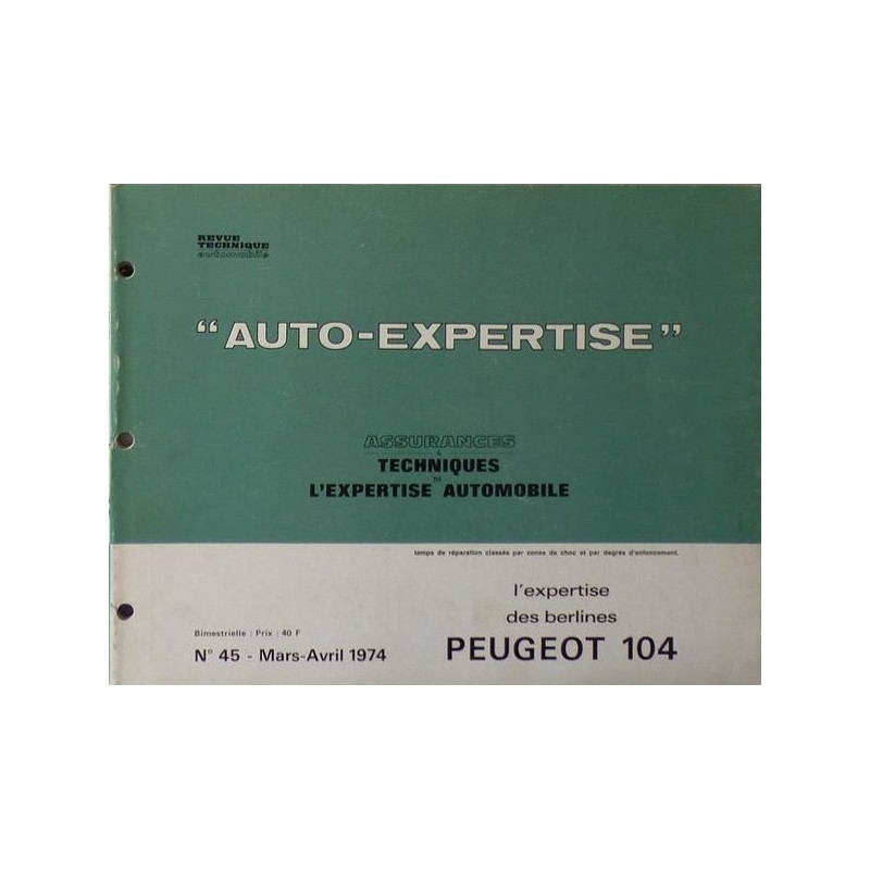 Auto Expertise Peugeot 104 berline