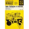 Renault 385 (R77 et R78), notice d'entretien