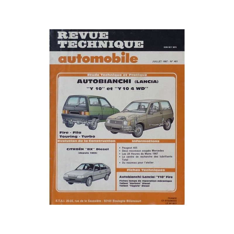 RTA Autobianchi Lancia Y10 et Y10 4WD