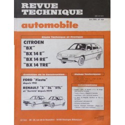 RTA Citroën BX et BX 14E, 14RE, 14TRE