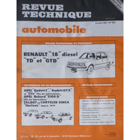 RTA Renault 18 Diesel