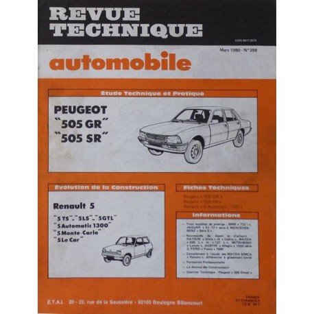 RTA Peugeot 505 GR, SR
