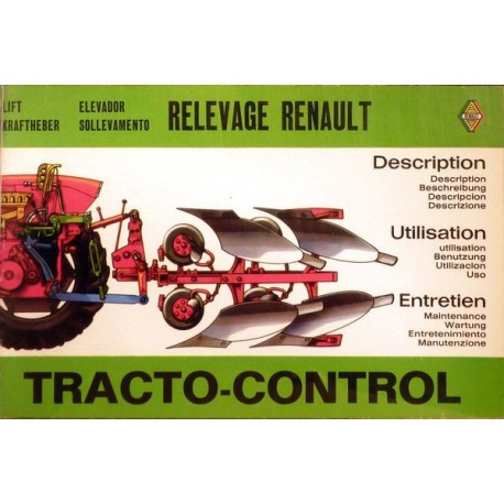 Renault tracto-control gamme D, notice d'entretien