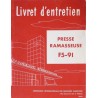 McCormick presse ramasseuse F5-91, notice d'entretien