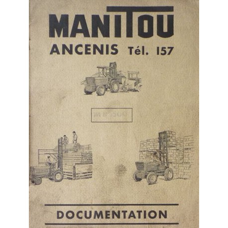 Manitou MB1500, catalogue de pièces et graissage