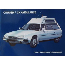 Citroën CX ambulance, notice d'entretien